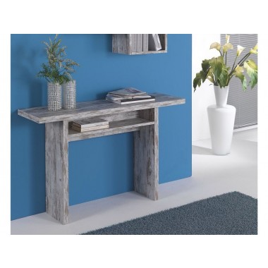 RITZ Extendable Vintage White Wash Console / Dining Table