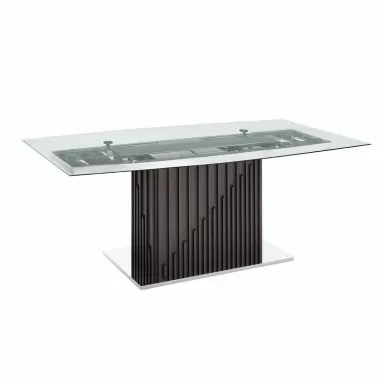 Casabianca MOON Non-extendable Frame Dining Table With Dark Gray Oak Base