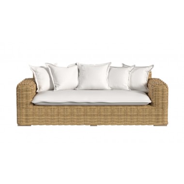 Sunset West Playa Loveseat in Soothe Pearl w/ Flange Welt Front