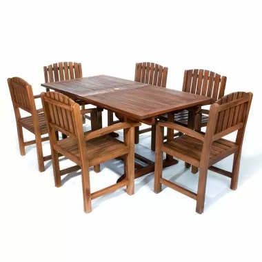7-Piece Rectangle Dining Chair Set 