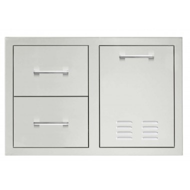 TrueFlame 33" 2-Drawer And LP Tank Pullout Drawer Combo