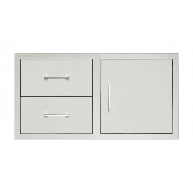 TrueFlame 42" 2-Drawer And Access Door Combo