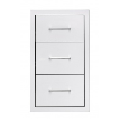 TrueFlame 17" Triple Drawer - Front