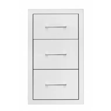 TrueFlame 17" Triple Drawer - Front