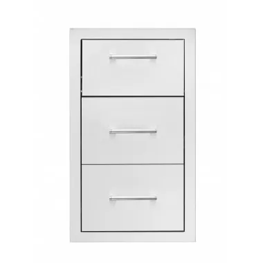 TrueFlame 17" Vertical 2-Drawer And Paper Towel Holder Combo