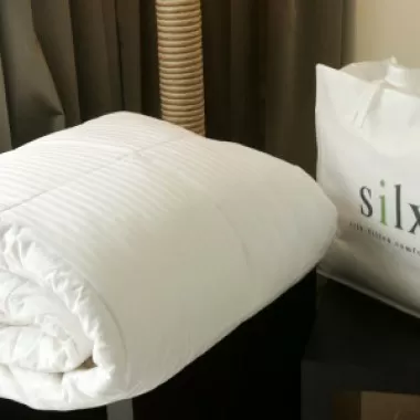 Silx Bedding Silk Filled Mattress Topper