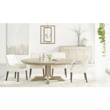 Essentials For Living Torrey 60" Round Extension Dining Table - Lifestyle