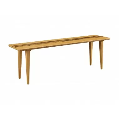 Greenington Azara Bench, Caramelized - Front Side Angle 
