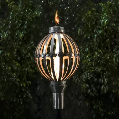 The Outdoor Plus Globe Torch - Stainless Steel