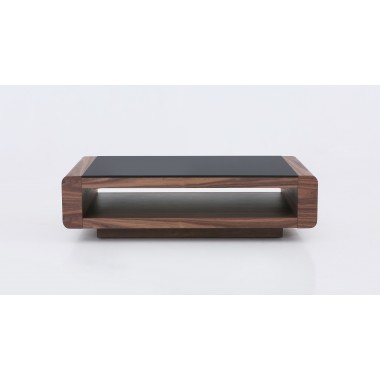 J&M Furniture Tudor Modern Coffee Table in Walnut