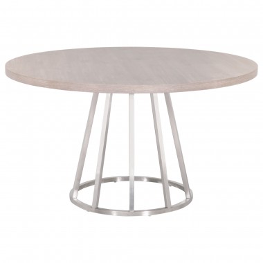 Turino Carrera 54 Round Dining Table Top - Natural Gray - Front