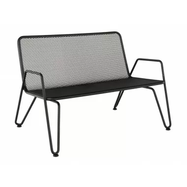 Woodard Turner Love Seat with Optional Cushion - Angled