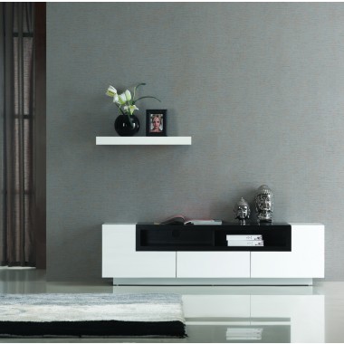 J&M Furniture W TV002 -White Gloss Dark Oak