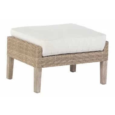 Alfresco Home Cornwall Ottoman - Front Side Angle