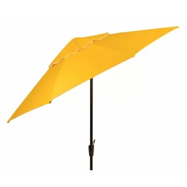 Woodard 9' Aluminum Market Umbrella with Auto-Tilt in Yellow