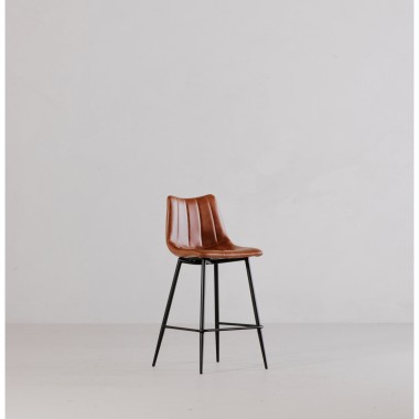 Moe's Home Collection Alibi Barstool in Brown - Set of Two - Lifestyle