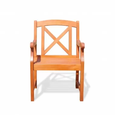 Malibu Eco-friendly Outdoor Hardwood Garden Arm Chair