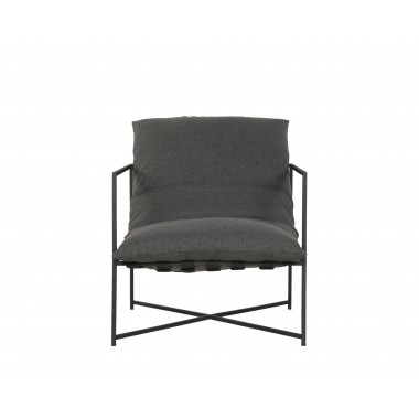 Sunpan Mallorca Lounge Chair - Gracebay Grey - Front Angle
