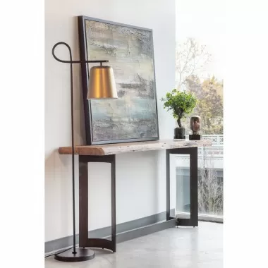 Moe's Home Collection Bent Console Table, Smoked - Lifestyle