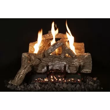 18" Vent Free Aged Red Oak 7 Pc Set- Logs Only