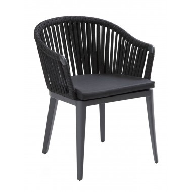 Vero Beach Armchair  - Front - Black Cushion