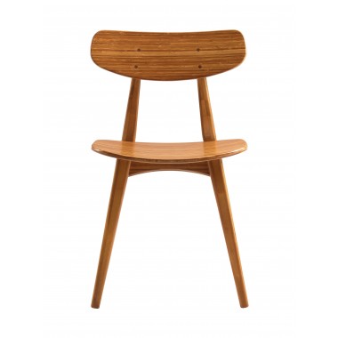 Greenington Cassia Dining Chair, Amber, (Set of 2), Front Angle