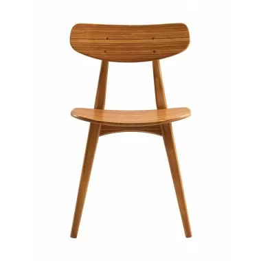 Greenington Cassia Dining Chair, Amber, (Set of 2), Front Angle