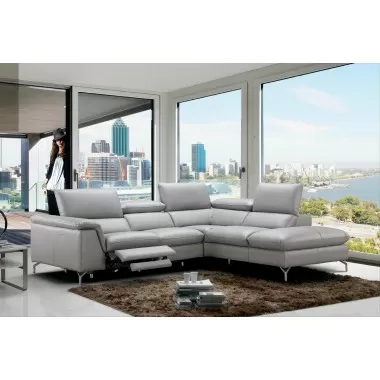 J&M Furniture Viola Premium Leather Sectional  RHFC