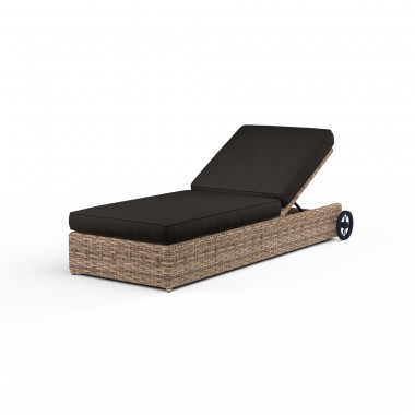 Havana Adjustable Chaise in Spectrum Carbon w/ Self Welt - Front Side Angle