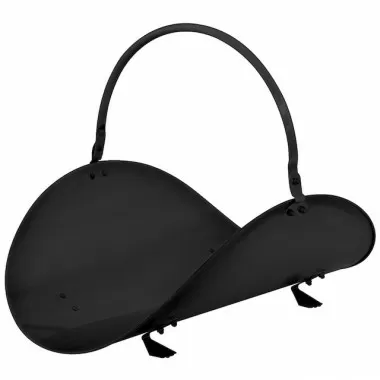 Mr. Bar-B-Q UniFlame® 19 in Black Finish Wood Basket