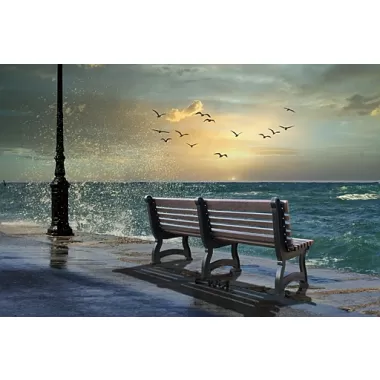 Polly Products Willow Backed Bench