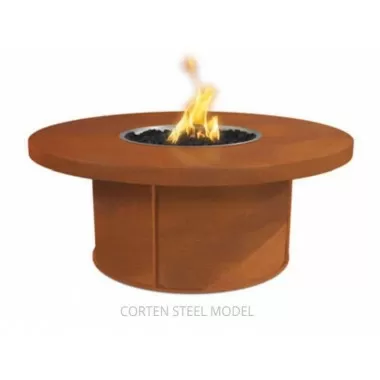The Outdoor Plus Mabel 36" Corten Steel Fire Table