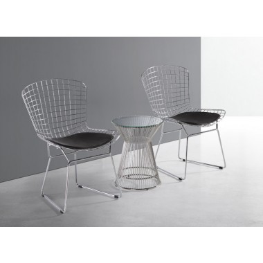 The Who Side Chair In Polished Chrome Wire Frame 