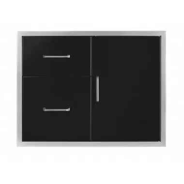 Wildfire Outdoor Living Door/Drawer Combo 30” X 24” 304 Black SS