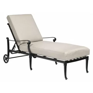 Woodard Wiltshire Adjustable Chaise Lounge - Angled