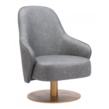 Zuo Modern Withby Accent Chair Gray - Angled 1