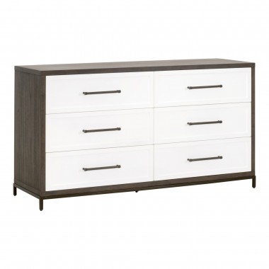 Essentials For Living Wrenn 6-Drawer Double Dresser - Front Side Angle