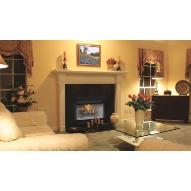 Superior Fireplaces 36" Louvered Insulated With White Stacked Refractory Panels - Lifestyle 1
