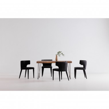 Moe's Home Collection Boneta Small Dining Table - Natural - Lifestyle