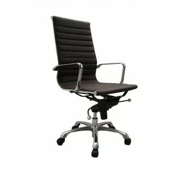 J&M Furniture Comfy High Back Office Chair Brown