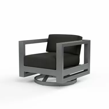 Redondo Swivel Club in Spectrum Carbon, No Welt - Front Side Angle