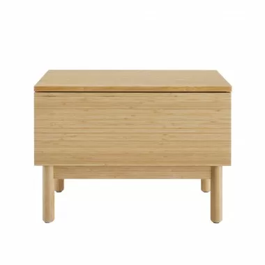 Greenington Monterey 1 Drawer Nightstand, Wheat - Front Angle