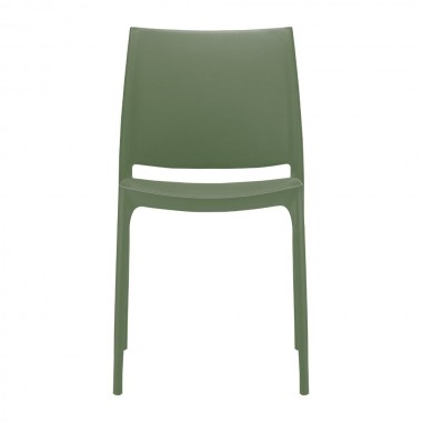 Compamia Maya Dining Chair Olive Green- Set of Two, Front Angle