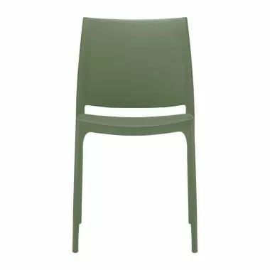 Compamia Maya Dining Chair Olive Green- Set of Two, Front Angle