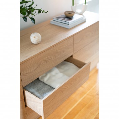 Moe's Home Collection Round Off Dresser in Walnut - Lifestyle