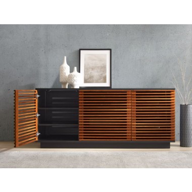 Greenington 64" Rowan Media Center, Amber - Lifestyle