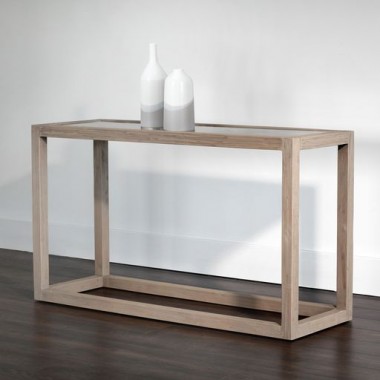 Sunpan Shepard Console Table - Lifestyle