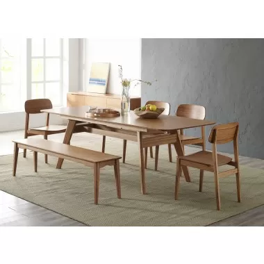 Greenington Currant 72 - 92" Extendable Dining Table, Caramelized - Lifestyle