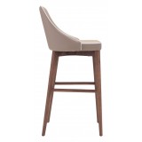 Zuo Modern Moor Barstool in Beige - Side