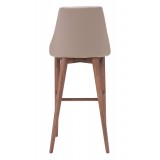Zuo Modern Moor Barstool in Beige - Back View